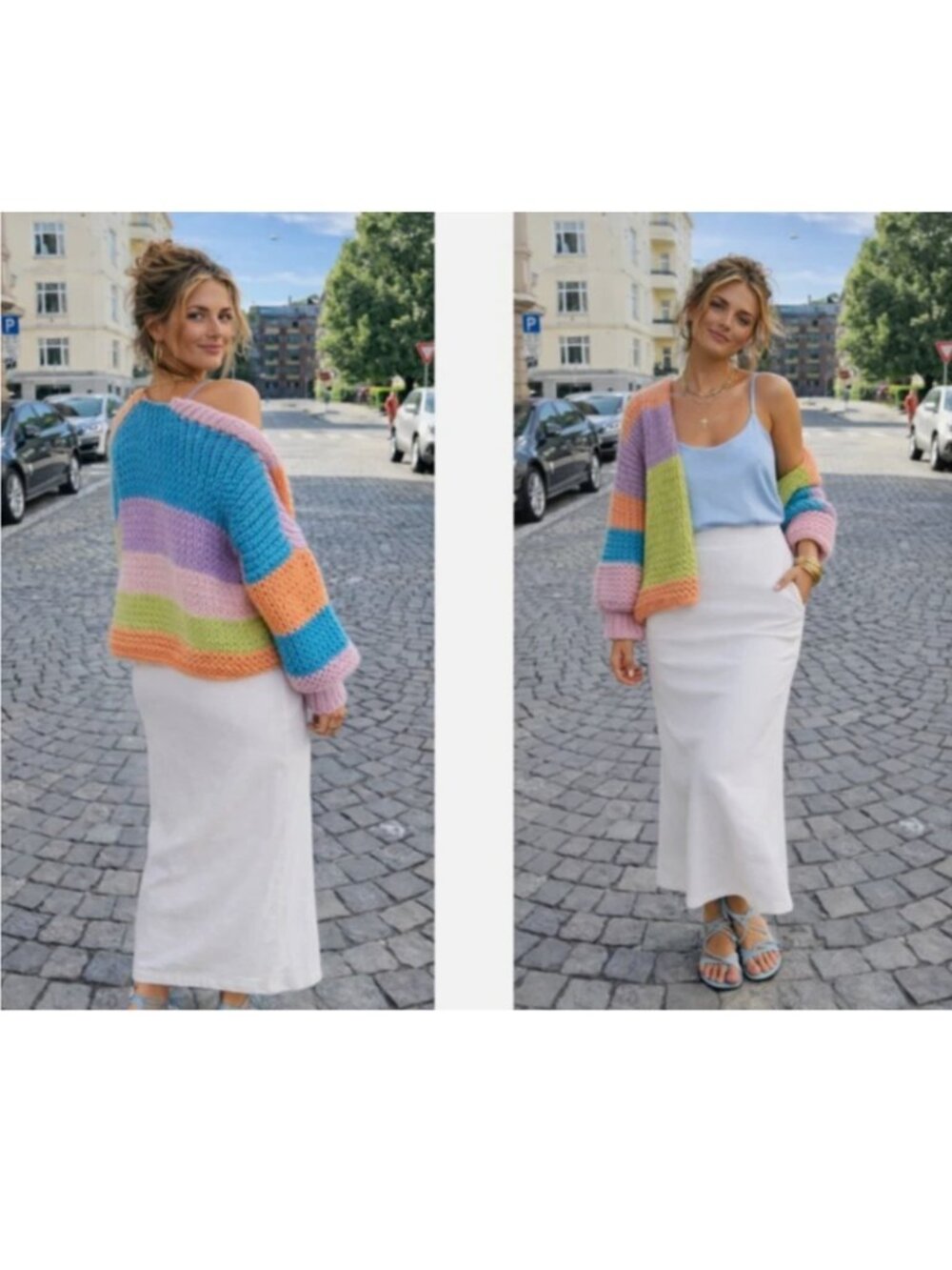 HOPE MACAULAY daphne chunky knit anthropologie cardigan goop sweater $650 S/M